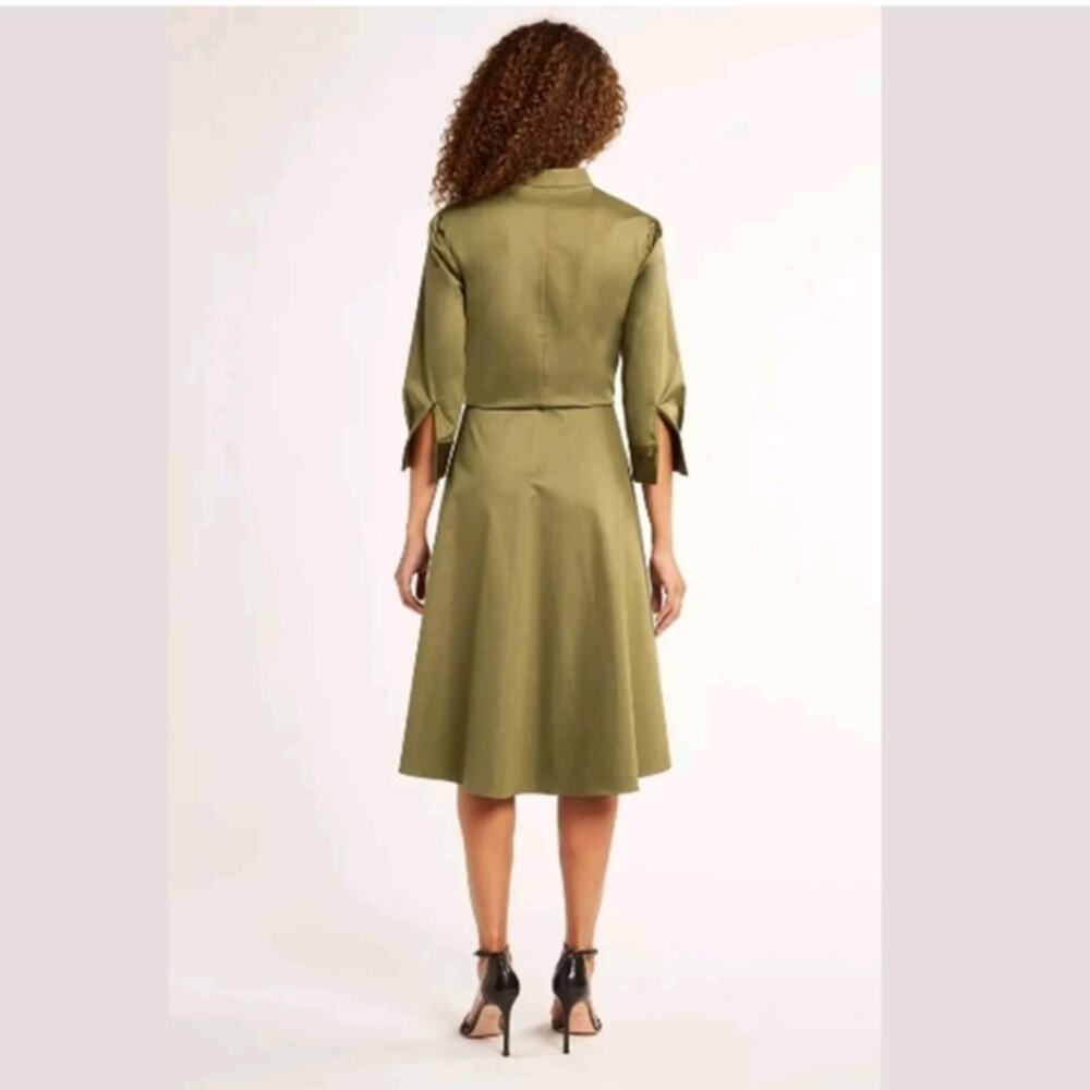 Elie Tahari Ann A-line Sleeve Tie Waist Dress - Picture 3 of 5
